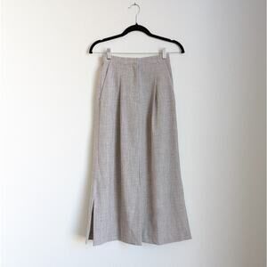 ATTIK Gray/Tan Deconstructed Midi Skirt With Slits